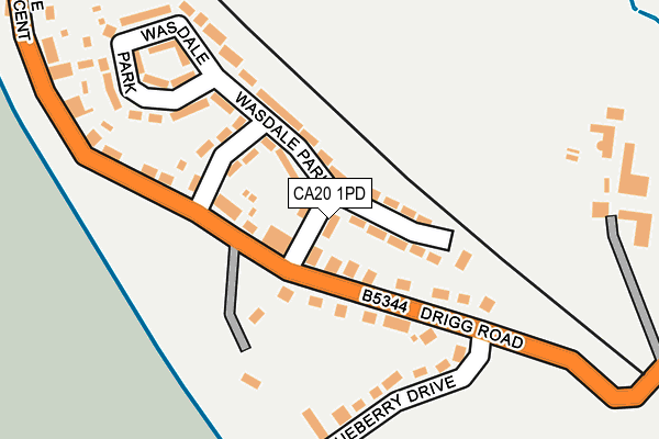 CA20 1PD map - OS OpenMap – Local (Ordnance Survey)