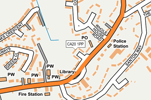 CA20 1PP map - OS OpenMap – Local (Ordnance Survey)