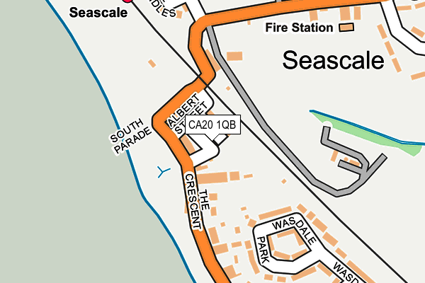 CA20 1QB map - OS OpenMap – Local (Ordnance Survey)