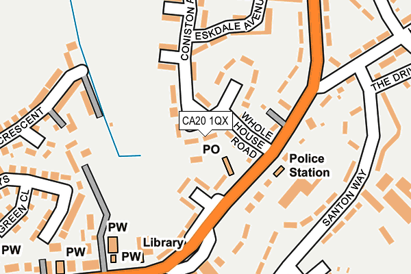 CA20 1QX map - OS OpenMap – Local (Ordnance Survey)