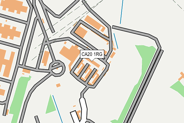 CA20 1RG map - OS OpenMap – Local (Ordnance Survey)