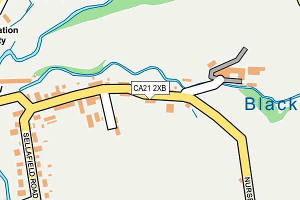 CA21 2XB map - OS OpenMap – Local (Ordnance Survey)