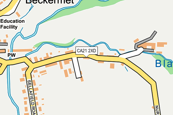 CA21 2XD map - OS OpenMap – Local (Ordnance Survey)