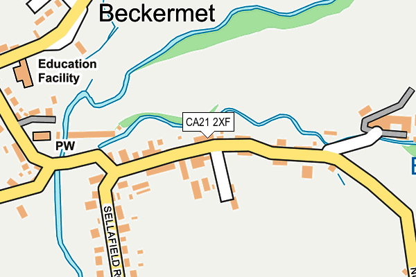 CA21 2XF map - OS OpenMap – Local (Ordnance Survey)