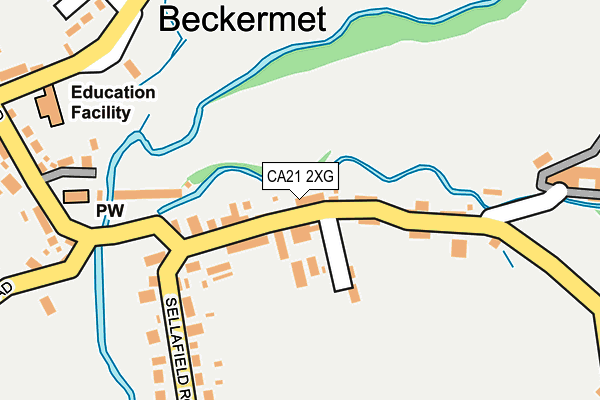 CA21 2XG map - OS OpenMap – Local (Ordnance Survey)