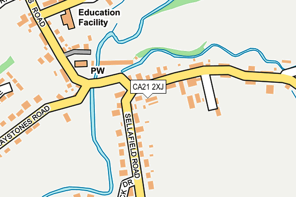 CA21 2XJ map - OS OpenMap – Local (Ordnance Survey)