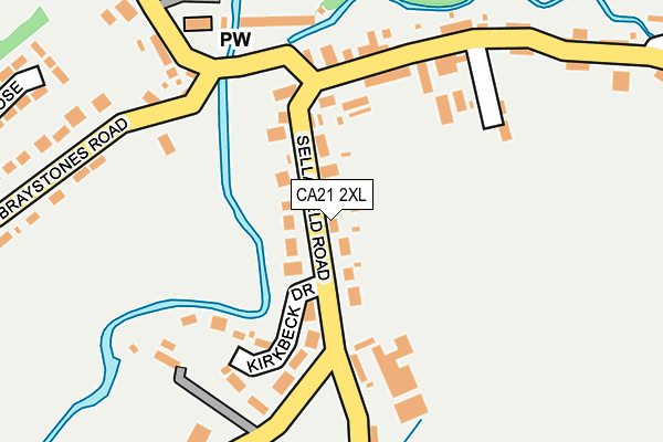 CA21 2XL map - OS OpenMap – Local (Ordnance Survey)