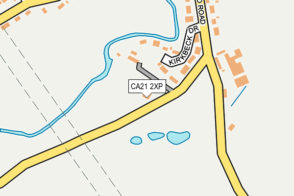 CA21 2XP map - OS OpenMap – Local (Ordnance Survey)