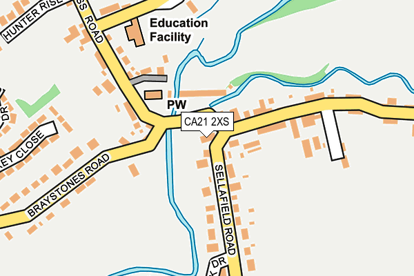 CA21 2XS map - OS OpenMap – Local (Ordnance Survey)