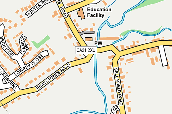 CA21 2XU map - OS OpenMap – Local (Ordnance Survey)