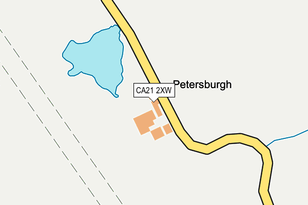 CA21 2XW map - OS OpenMap – Local (Ordnance Survey)