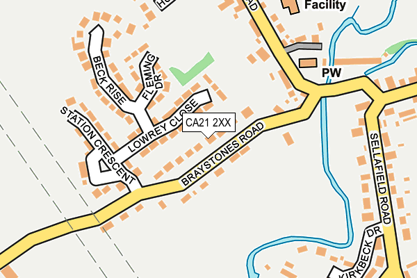 CA21 2XX map - OS OpenMap – Local (Ordnance Survey)