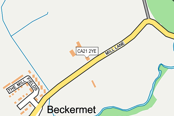 CA21 2YE map - OS OpenMap – Local (Ordnance Survey)