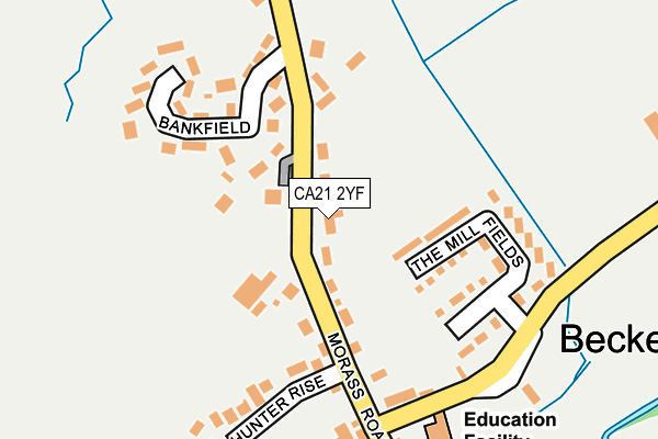 CA21 2YF map - OS OpenMap – Local (Ordnance Survey)