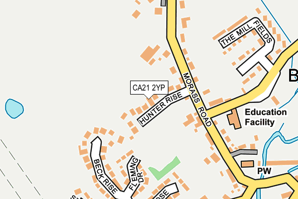 CA21 2YP map - OS OpenMap – Local (Ordnance Survey)