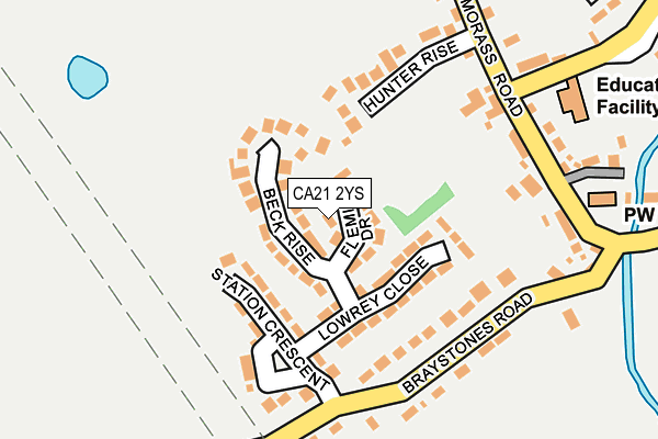 CA21 2YS map - OS OpenMap – Local (Ordnance Survey)