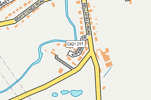 CA21 2YT map - OS OpenMap – Local (Ordnance Survey)