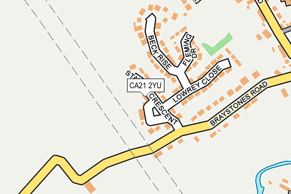 CA21 2YU map - OS OpenMap – Local (Ordnance Survey)