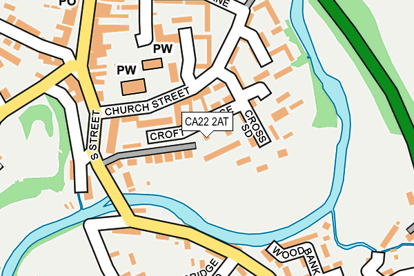 CA22 2AT map - OS OpenMap – Local (Ordnance Survey)