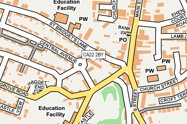 CA22 2BY map - OS OpenMap – Local (Ordnance Survey)