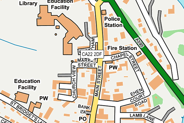 CA22 2DF map - OS OpenMap – Local (Ordnance Survey)
