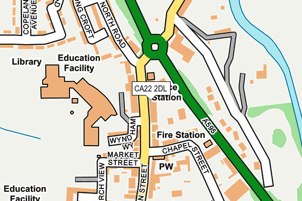 CA22 2DL map - OS OpenMap – Local (Ordnance Survey)