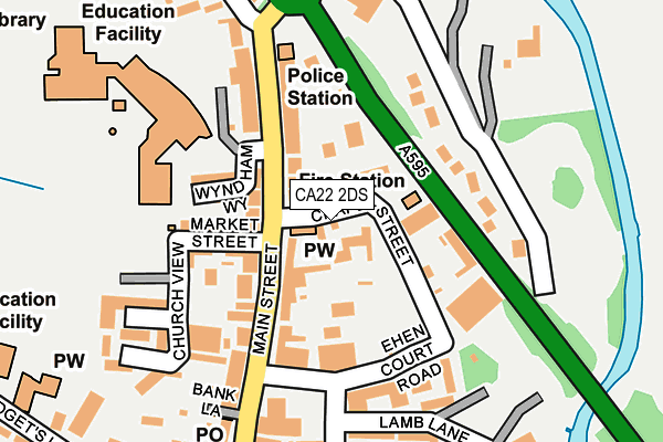 CA22 2DS map - OS OpenMap – Local (Ordnance Survey)