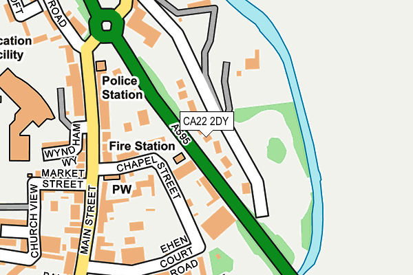 CA22 2DY map - OS OpenMap – Local (Ordnance Survey)