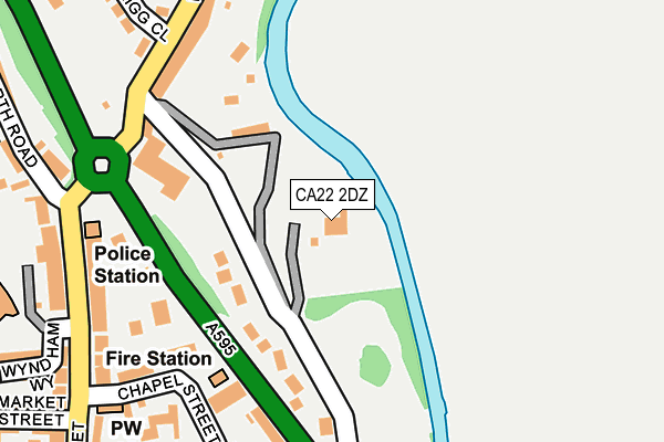 CA22 2DZ map - OS OpenMap – Local (Ordnance Survey)