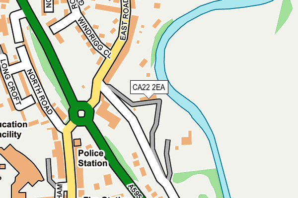CA22 2EA map - OS OpenMap – Local (Ordnance Survey)