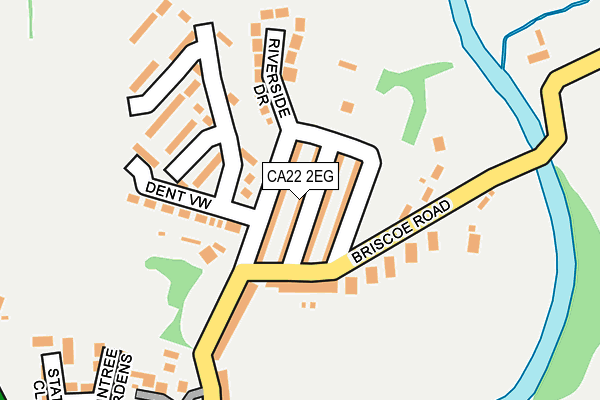 CA22 2EG map - OS OpenMap – Local (Ordnance Survey)
