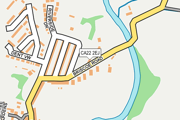 CA22 2EJ map - OS OpenMap – Local (Ordnance Survey)