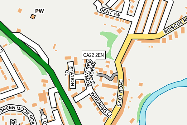 CA22 2EN map - OS OpenMap – Local (Ordnance Survey)