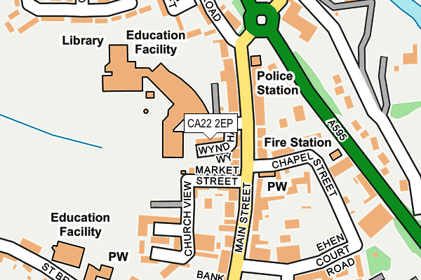 CA22 2EP map - OS OpenMap – Local (Ordnance Survey)