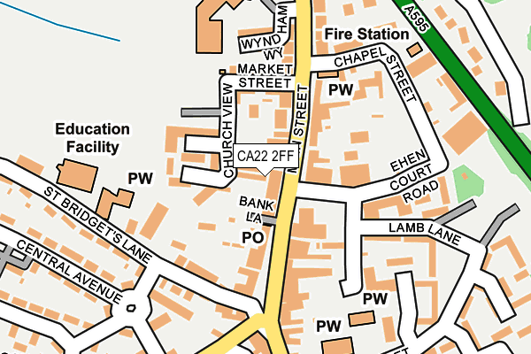 CA22 2FF map - OS OpenMap – Local (Ordnance Survey)