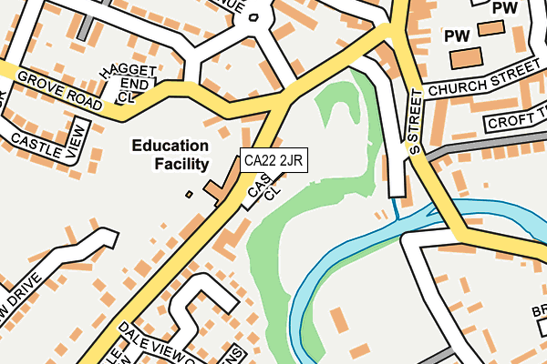 CA22 2JR map - OS OpenMap – Local (Ordnance Survey)