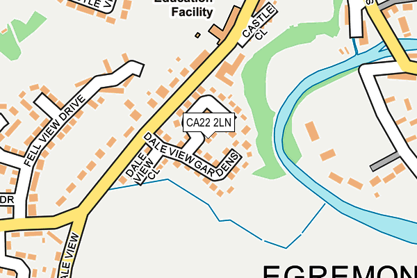 CA22 2LN map - OS OpenMap – Local (Ordnance Survey)