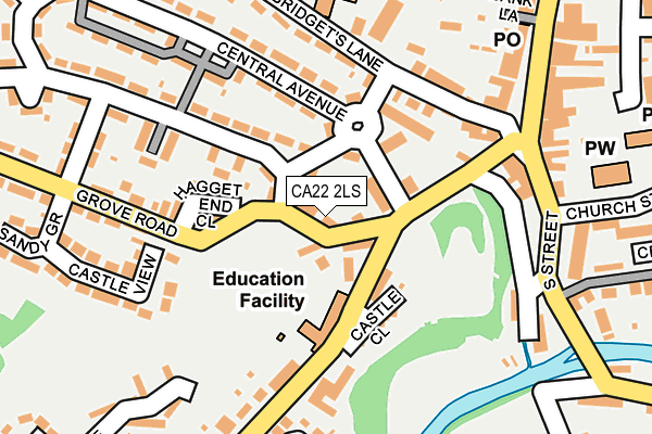 CA22 2LS map - OS OpenMap – Local (Ordnance Survey)