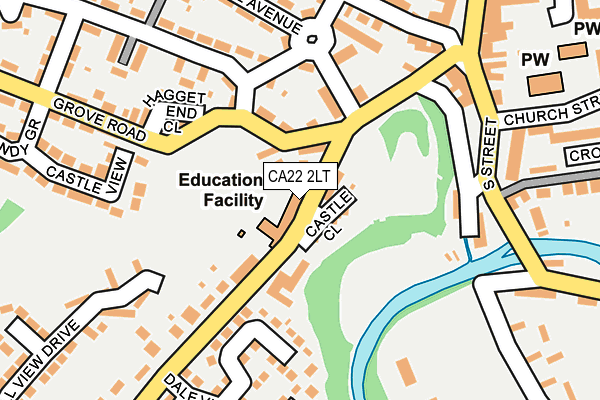 CA22 2LT map - OS OpenMap – Local (Ordnance Survey)