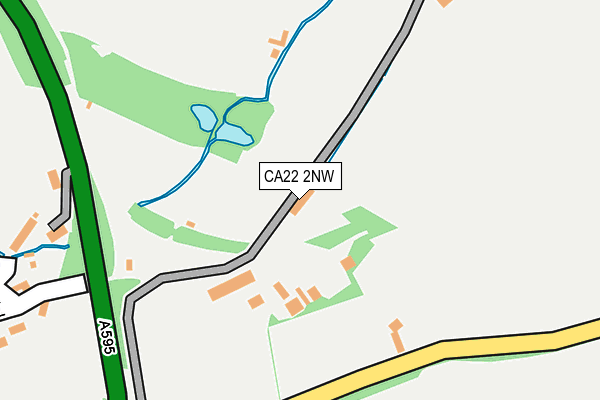 CA22 2NW map - OS OpenMap – Local (Ordnance Survey)