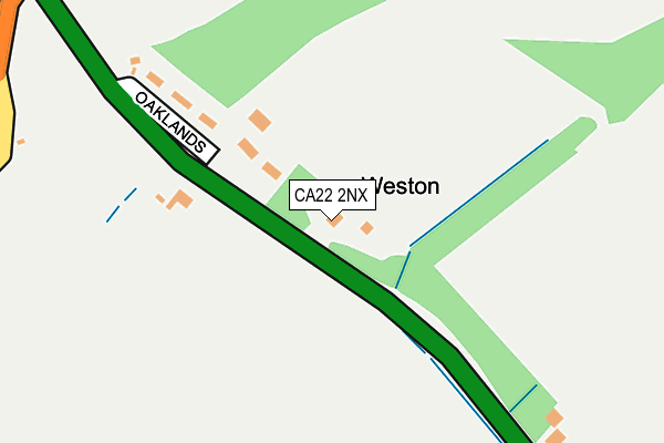 CA22 2NX map - OS OpenMap – Local (Ordnance Survey)