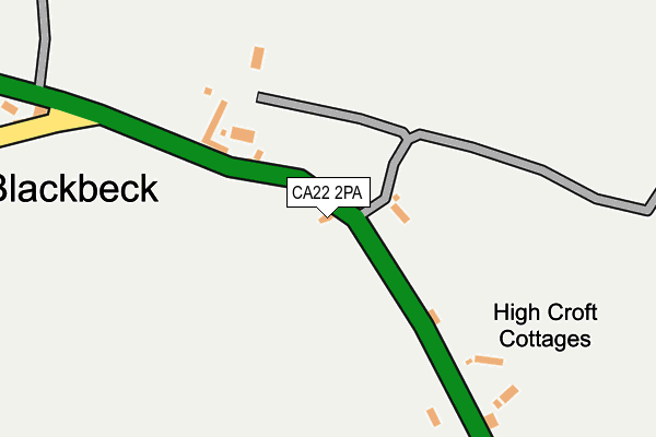 CA22 2PA map - OS OpenMap – Local (Ordnance Survey)