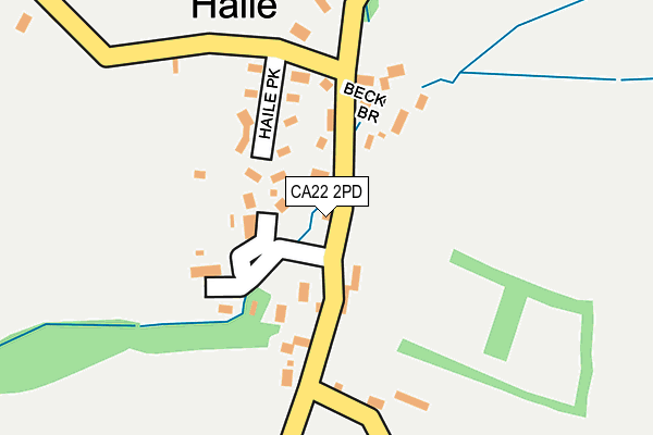 CA22 2PD map - OS OpenMap – Local (Ordnance Survey)