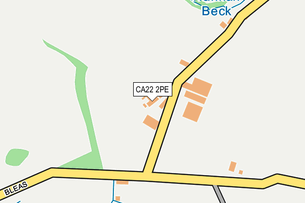 CA22 2PE map - OS OpenMap – Local (Ordnance Survey)