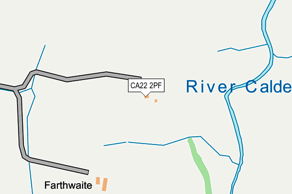 CA22 2PF map - OS OpenMap – Local (Ordnance Survey)