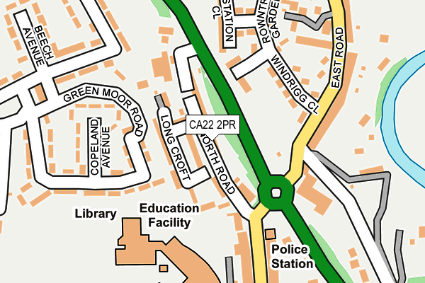 Map of JUBILEE GARAGE (EGREMONT) LIMITED at local scale