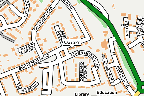 CA22 2PY map - OS OpenMap – Local (Ordnance Survey)