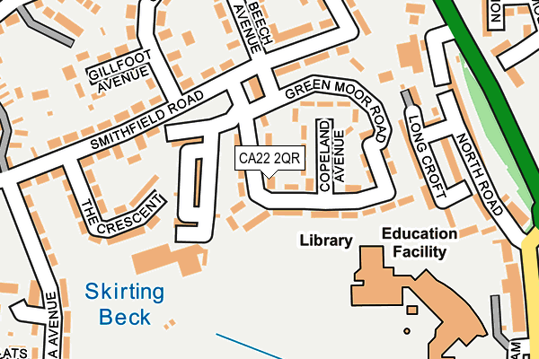 CA22 2QR map - OS OpenMap – Local (Ordnance Survey)