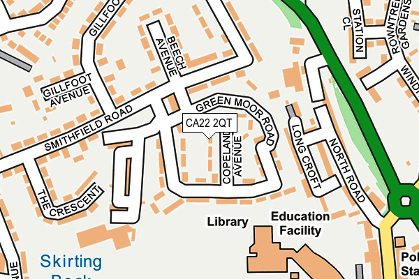 CA22 2QT map - OS OpenMap – Local (Ordnance Survey)