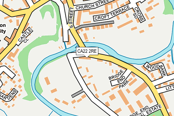 CA22 2RE map - OS OpenMap – Local (Ordnance Survey)